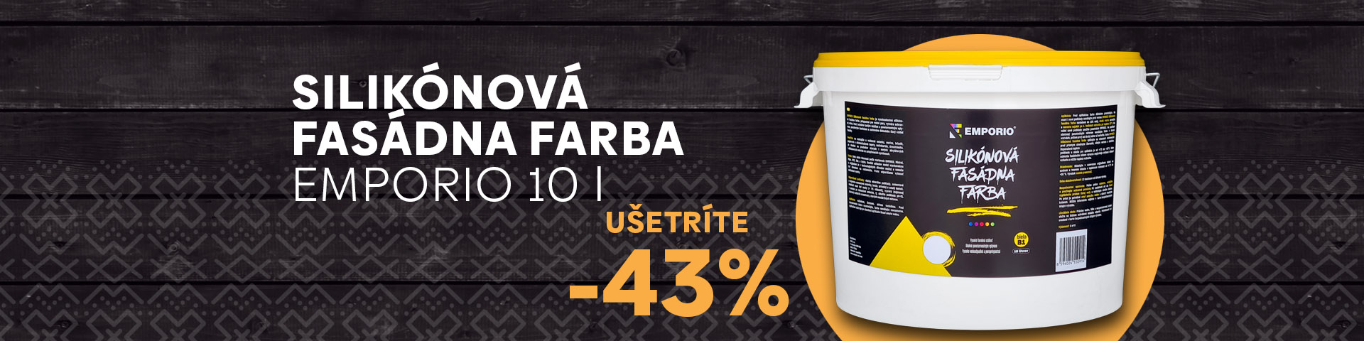 Silikónová fasádna farba Emporio